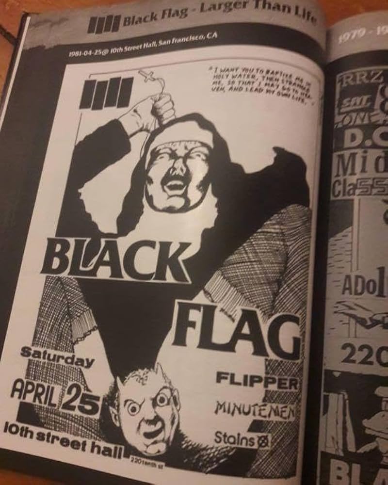 アート・デザイン・音楽 LARGER THAN LIFE Black Flag Memorabilla アート・デザイン・音楽 LARGER THAN LIFE Black Flag